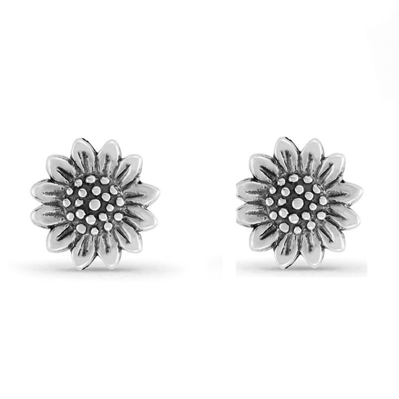 Boma Jewelry Sterling Silver Sunflower Stud Earrings - Image 1